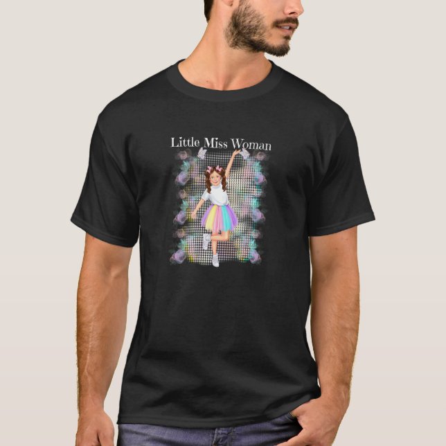 Camiseta Crianças Menina Menina Mulher Internacional Dia da (Frente)