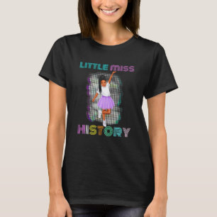 Camiseta Crianças Menina Negra História Mês Histo feminino