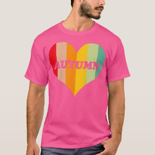 Camiseta Crianças Meninas Autumn Retro Vintage Nome do Cora