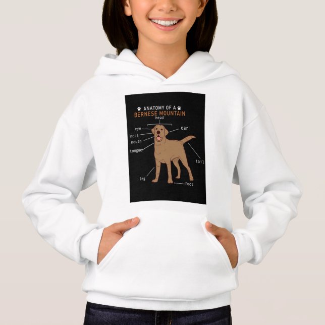 Camiseta Crianças Meninas BERNESE MONTANHA Hoodies & Sweats (Frente)