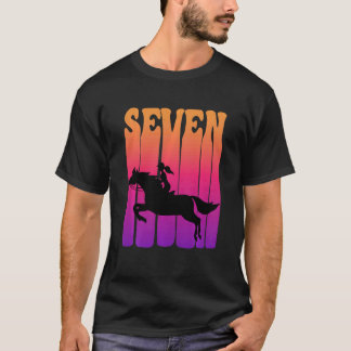 Camiseta Crianças Meninas Cavaleiro de Cavaleiro Eu sou 7 d