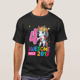 Camiseta Crianças Meninas de 4 anos adolescentes Flores Uni