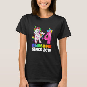 Camiseta Crianças Meninas de 4 anos adolescentes Flores Uni