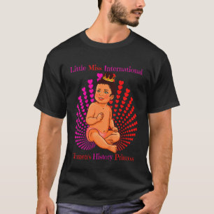 Camiseta Crianças Meninas Meninas Internacionais História d