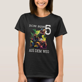 Camiseta Crianças Meninos Aniversário Dino Monster Caminhão