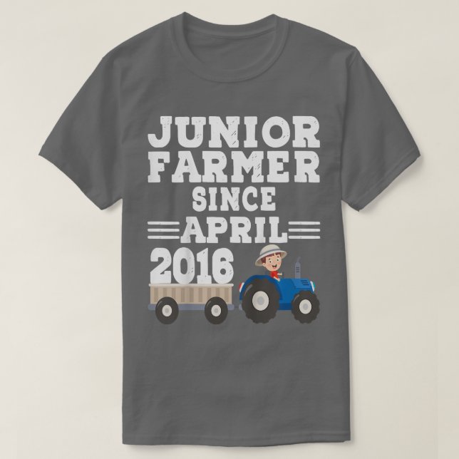 Camiseta Crianças Meninos Criança Júnior Farmer Desde Anive (Frente do Design)