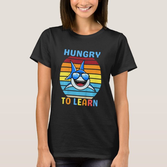 Camiseta Crianças Meninos E Meninas Com Fome De Aprender Tu (Frente)