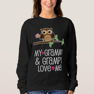 Camiseta Crianças Meu Grammy E Grampy Me Ama Coruja