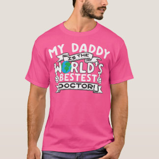 Camiseta Crianças Meu Pai É O Melhor Médico Do Mundo