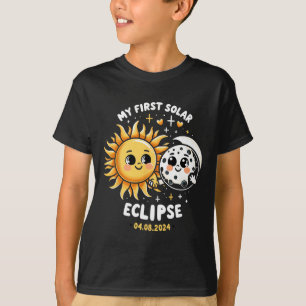 Camiseta Crianças Meu Primeiro Eclipse Solar Toddler Menina