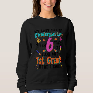 Camiseta Crianças Meu Último Dia De Jardim De Infância Olha