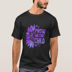 Camiseta Crianças Militares Orgulhosas Crianças Militares R