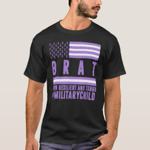Camiseta Crianças Militares Roxos Meninos Meses Conhecidos