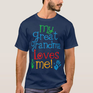 Camiseta Crianças Minha Excelente Vovó me ama neto