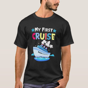 Camiseta Crianças Minha Primeira Viagem de Cruzeiro Meninas