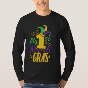 Camiseta Crianças Minha rua Mardi Gras Birthdaymardi Gras 2