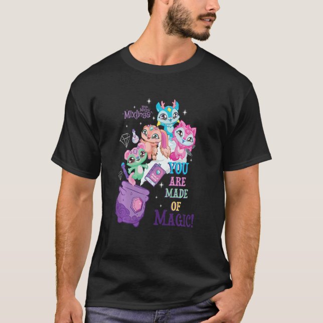 Camiseta Crianças Misturas Mágicas Misturas Que Você É Feit (Frente)