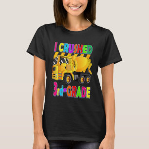 Camiseta Crianças Mixer Truck I Esmagou Graduação de Crianç