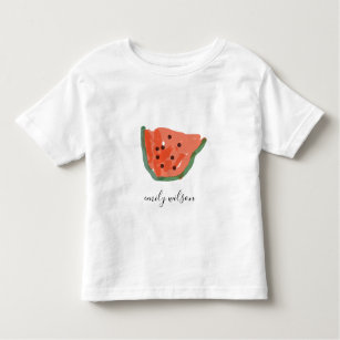 Camiseta Crianças Modernas Desenharam Fruta Vermelha De Mel