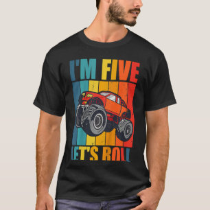 Camiseta Crianças Monster Truck 5 anos Monster Truck 5 t