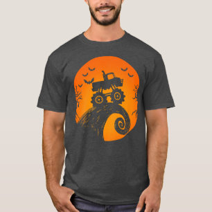 Camiseta Crianças Monstras Bat Truck Bat Toddler Meninos Cu