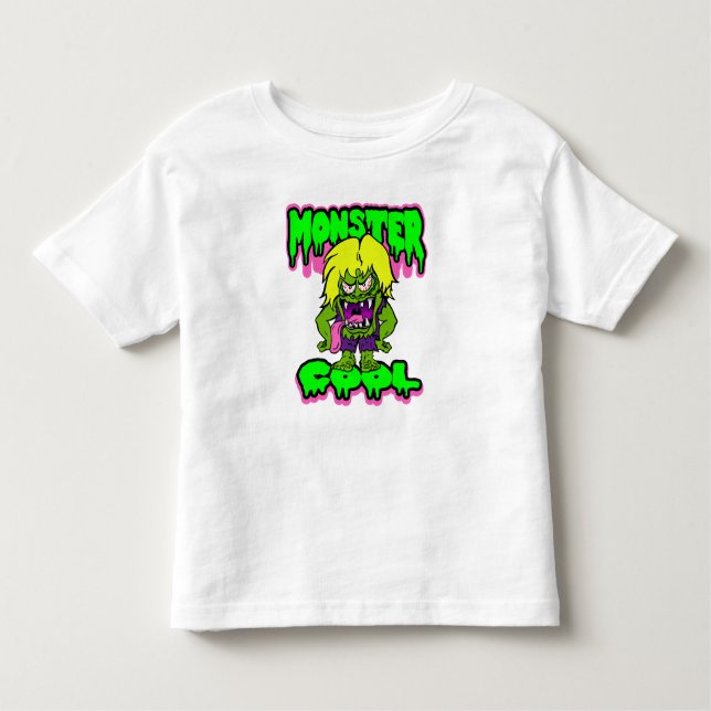 Camiseta Crianças Monstro Legal (Frente)