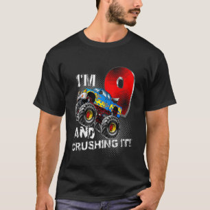 Camiseta Crianças Monstros Aniversário de Caminhão Eu tenho
