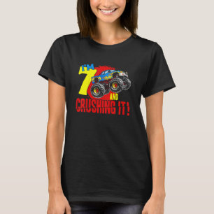 Camiseta Crianças Monstros Aniversário Eu vou esmagar 7