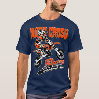 Camiseta Crianças Motocross Dirt Bike Kids MX