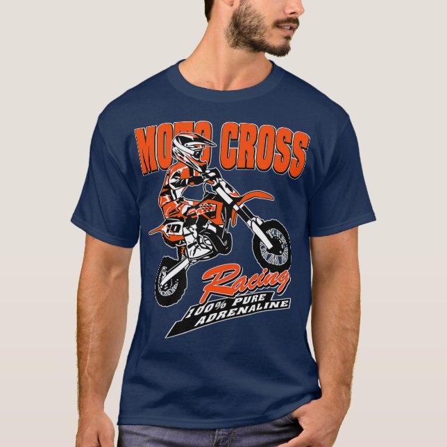Camiseta Crianças Motocross Dirt Bike Kids MX (Frente)