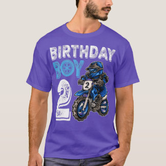 Camiseta Crianças Motocross MX segundo Presente De 2 Anos D
