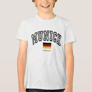 Camiseta Crianças Munique Alemanha Vintage Varsity