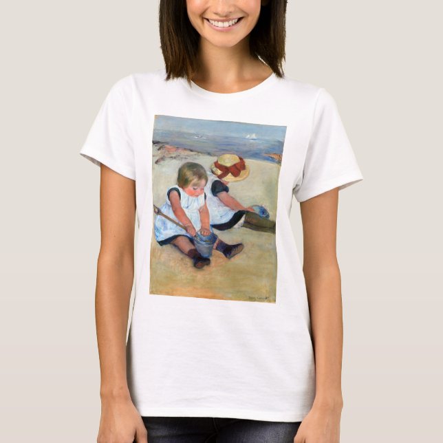 Camiseta Crianças na praia, Cassatt (Frente)