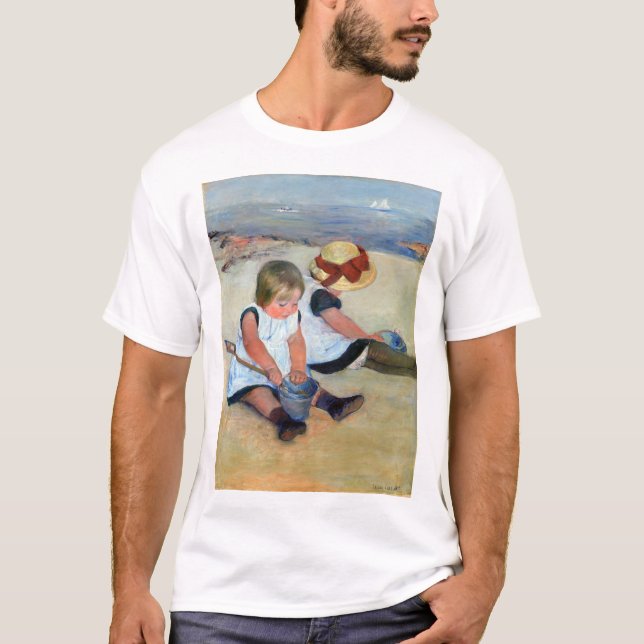 Camiseta Crianças na praia, Cassatt (Frente)