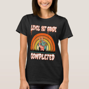 Camiseta Crianças Nível 1 Gamer Concluído No Último Dia De
