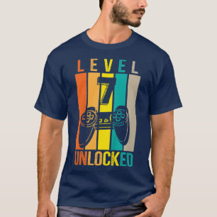 Camiseta Crianças Nível 7 Vintage Vintage 7 Nascimento do J