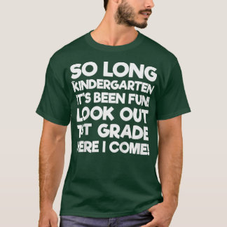Camiseta Crianças No Dia Passado Jardim de Infância TShirt