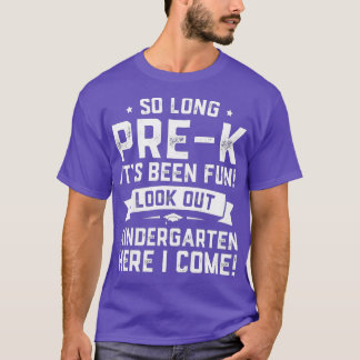 Camiseta Crianças No Dia Passado Pré-Jardim K Aqui Vim Grad