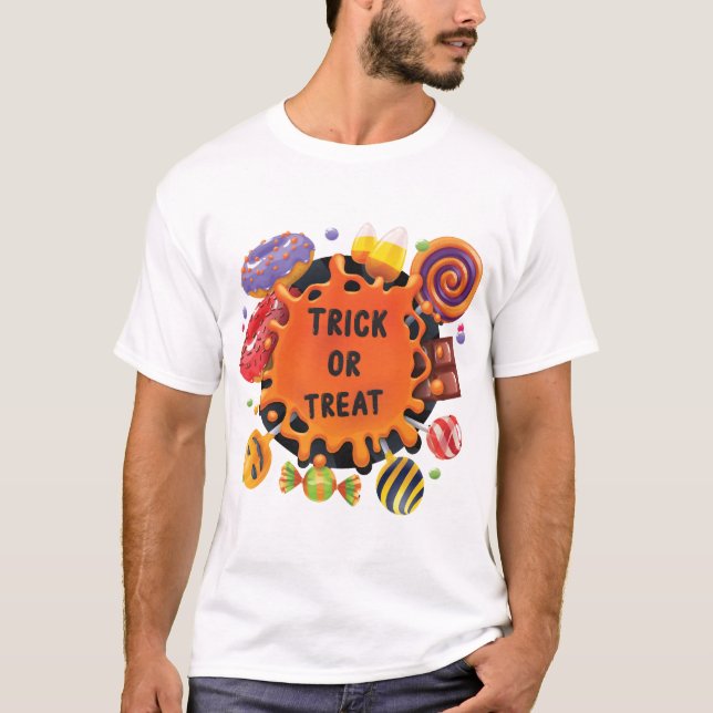 Camiseta crianças no halloween (Frente)