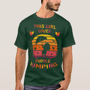 Camiseta Crianças No Outono Esta Menina Adora A Queda De Pu
