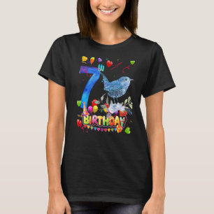 Camiseta Crianças Noivas de 7 Anos Menina Noiva Brilhante B