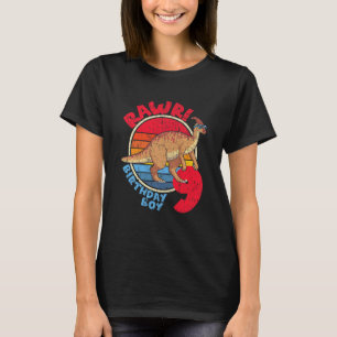 Camiseta Crianças Nove Aniversário Eu Rawr! Parasaurolophus