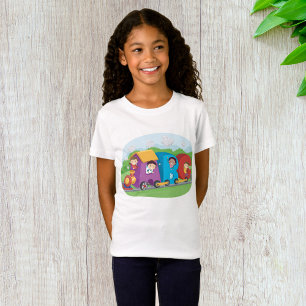 Camiseta Crianças Num Comboio De Alfabeto