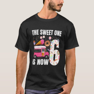 Camiseta Crianças O Doce Agora Tem 6 Anos 6 Aniversário