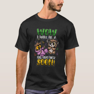 Camiseta Crianças O Grande Irmão Coruja Pássaro Irmão Irmão