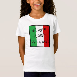 Camiseta Crianças O Que Acontece No Nonna's