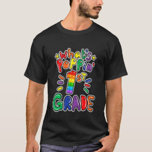 Camiseta Crianças O Que É A rua De Poppin Da Escola Empurra