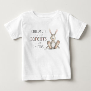 Camiseta Crianças Obedecem Seus Pais-Col 3:20