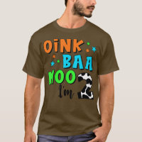 Crianças Oink Baa Mooo Sou 2 segundo aniversário d