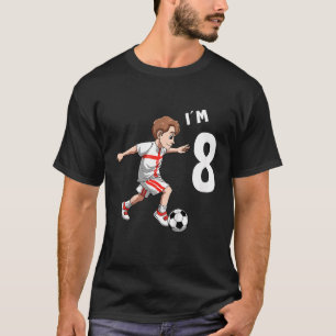 Camiseta Crianças Oito Anos Futebol De Inglaterra